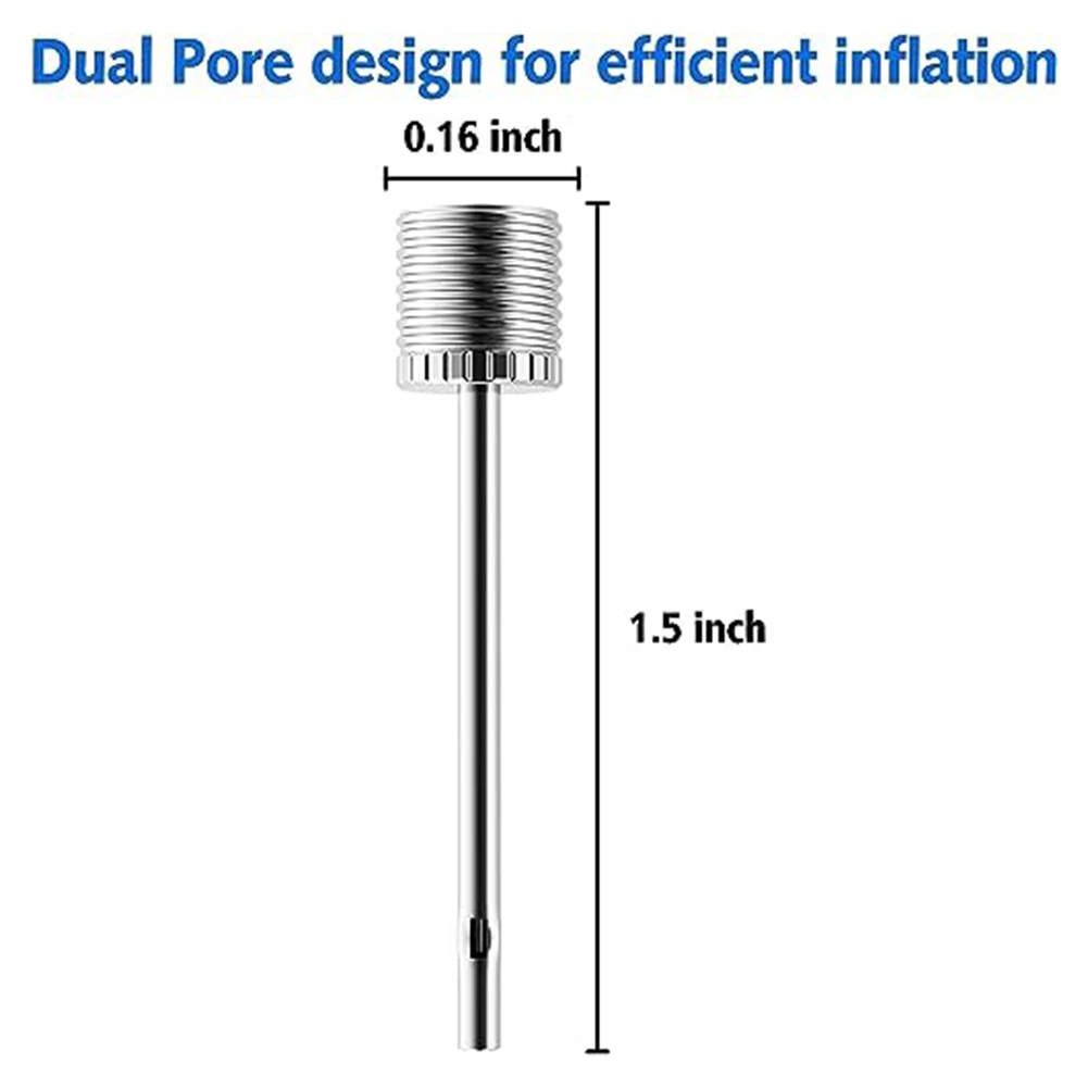 100PCS Pump Adapter Basketball Valve Pump Football Rugby Volley Net Ball Valve Inflatable Air Valve Adapter Steel Pump Pin