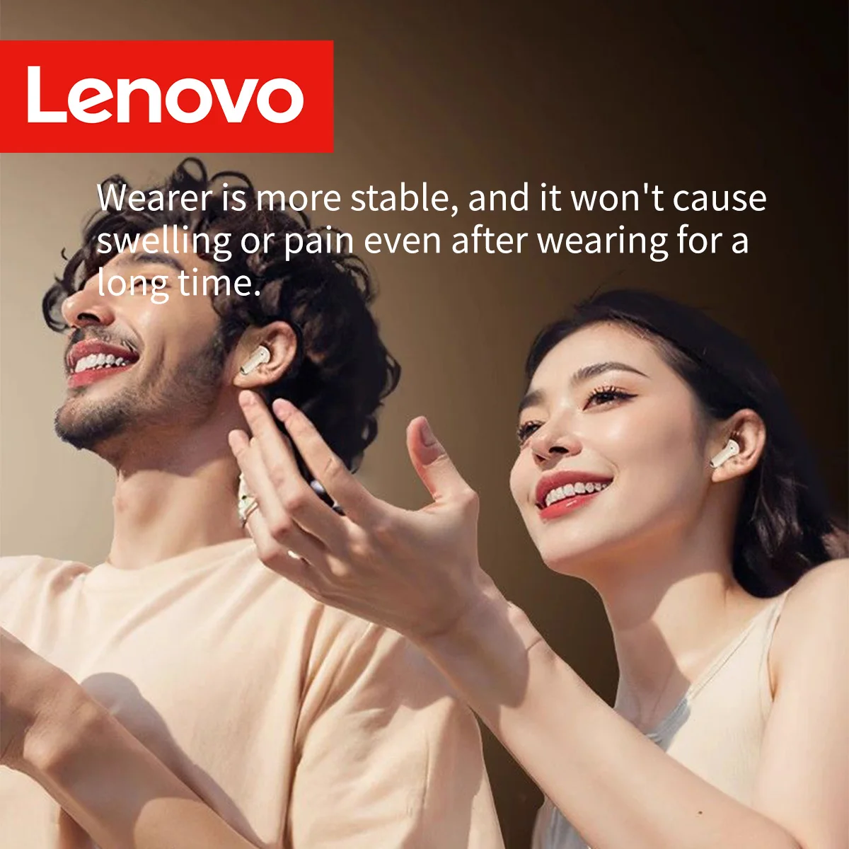 لينوفو اللاسلكية Tws الرياضة سماعات الموسيقى Anc الحد من الضوضاء Hifi ستيريو Bt5.4 عمر البطارية الطويل Hd دعوة سماعات مريحة #3