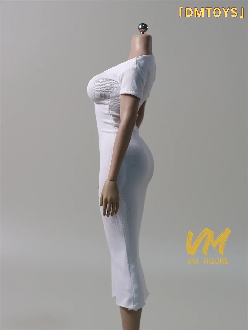 DMTOYS 1/6 تمتد صالح Bodycon ذيل السمكة تنورة فساتين السهرة فستان طويل الملابس صالح 12 "أنثى الجندي عمل الشكل دمى الجسم
