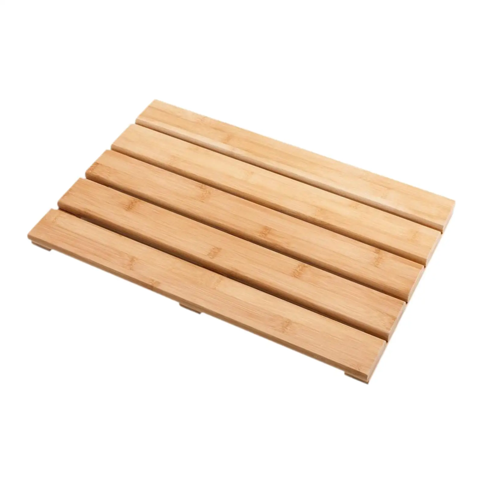 Bamboo Bath Mat Stylish Heavy Duty Decor Waterproof Versatile Elevated Easy to Clean Sturdy Floor Mat Shower Mat Bathmat