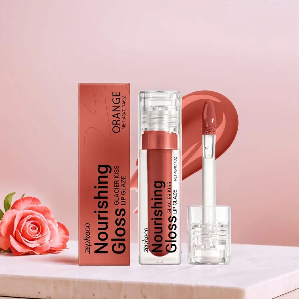 Brilho labial hidratante e nutritivo, acabamento espelhado 3d, laca labial, alivia a secura, descamação, fácil coloração, bálsamo labial, maquiagem de beleza