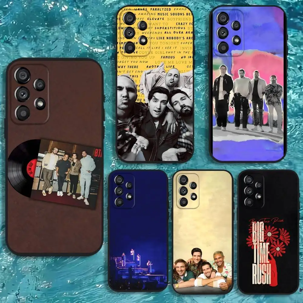 

Band Big Time Rush BTR Phone Case For Samsung Galaxy A20,A21s,A22,A31,A32,A52,A53,A72,73,A80 Soft Black Cover