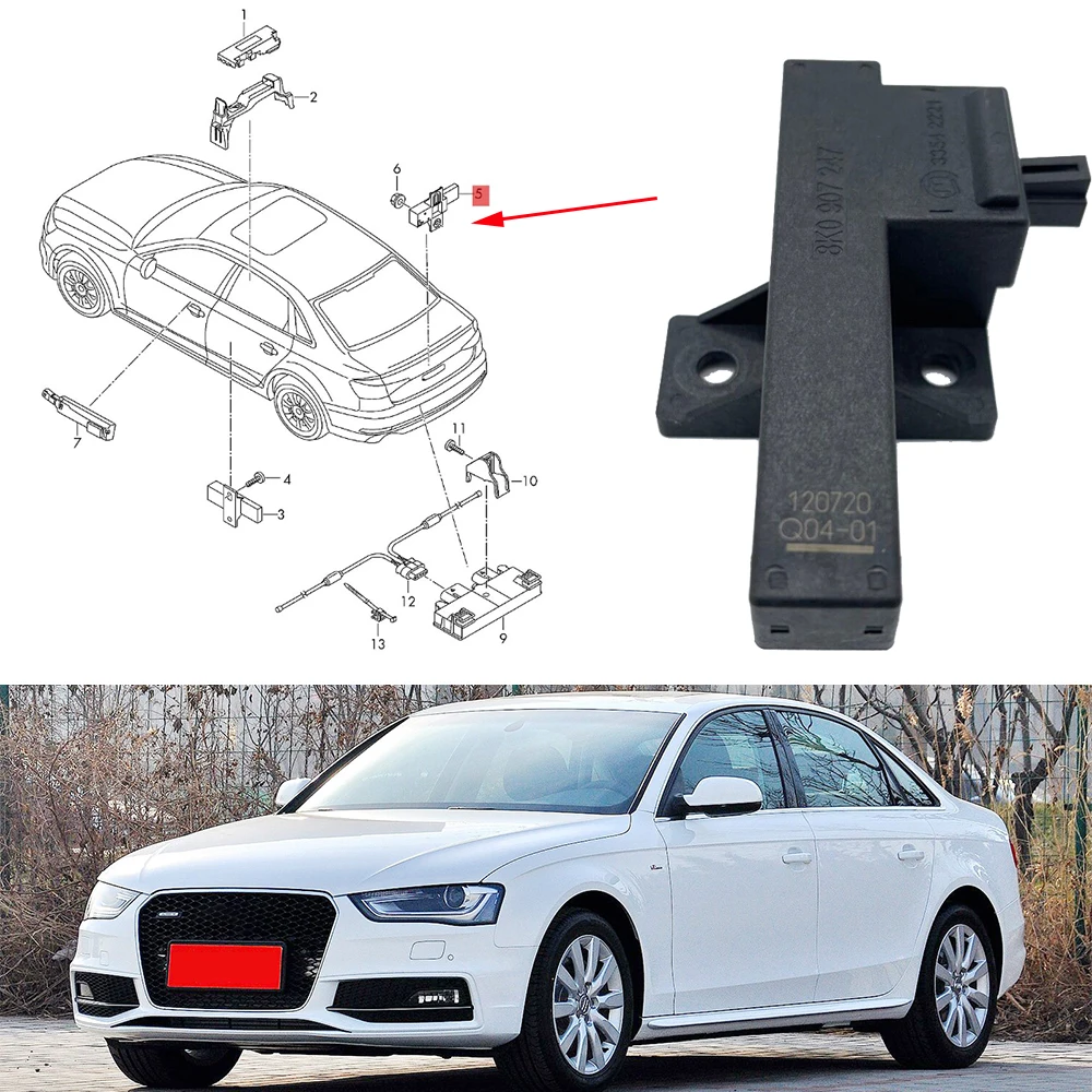 Bezkluczykowy dostęp do pojazdu antena czujnik detektora dla AUDI A4 ALLROAD A5 A6 A7 A8 OEM 8 k0907247