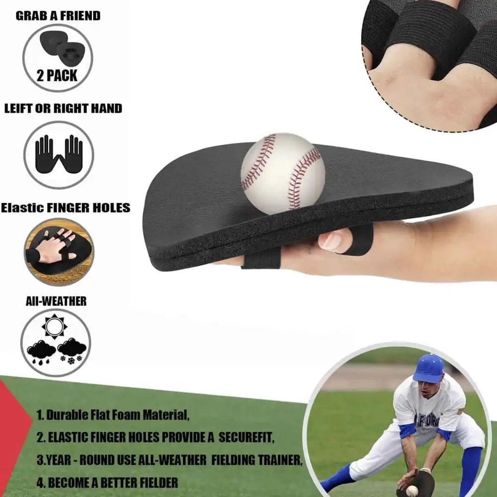 

Baseball Training Gloves Infield Training Gloves Softhands Foam Fielding Trainer Baseball Fielding Gloves Pancake Glove Dropship