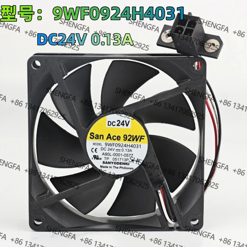 Coolingfan Original Sanyo 5V 12V 48V AC EC DC24V 0.13A 9025 90X90X25MM 9CM Robot Fanuc axial Flow Frequency changer 9WF0924H4031