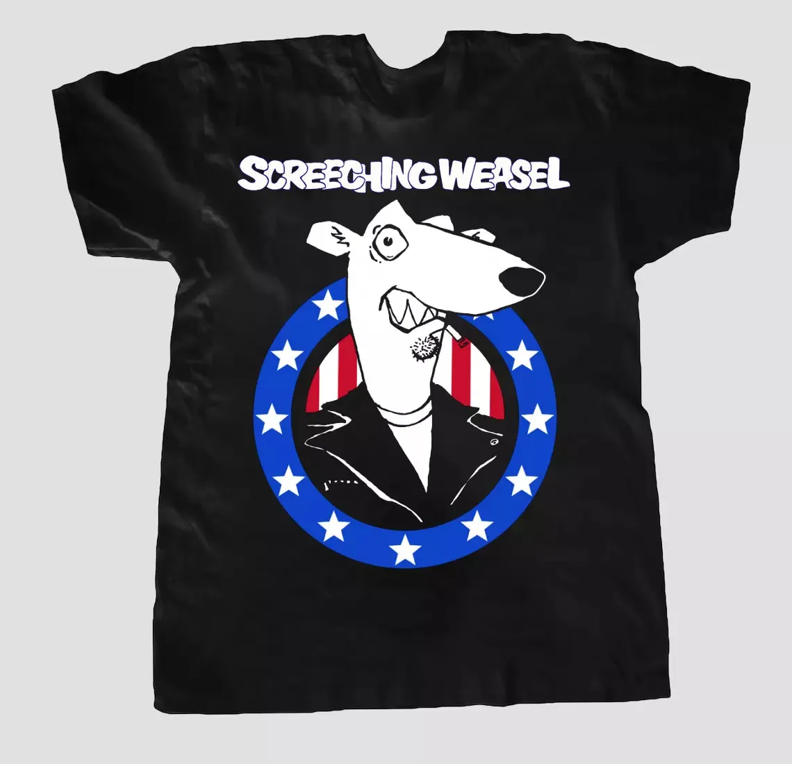 Vtg Screeching Weasel Band Tour Shirt Cotton Black All Size Shirt MM1176