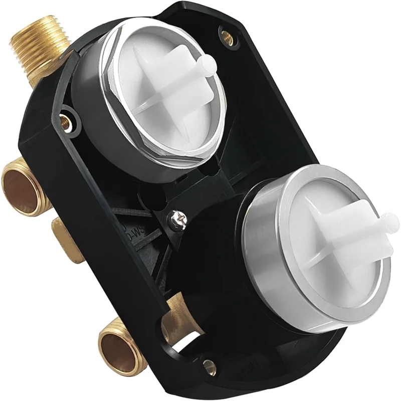 

MCGS-R22000 Universal Shower Diverter Valve For Delta Faucet, 3-Way 6-Position Integrated Diverter Valve Kit, Rough-In Installat