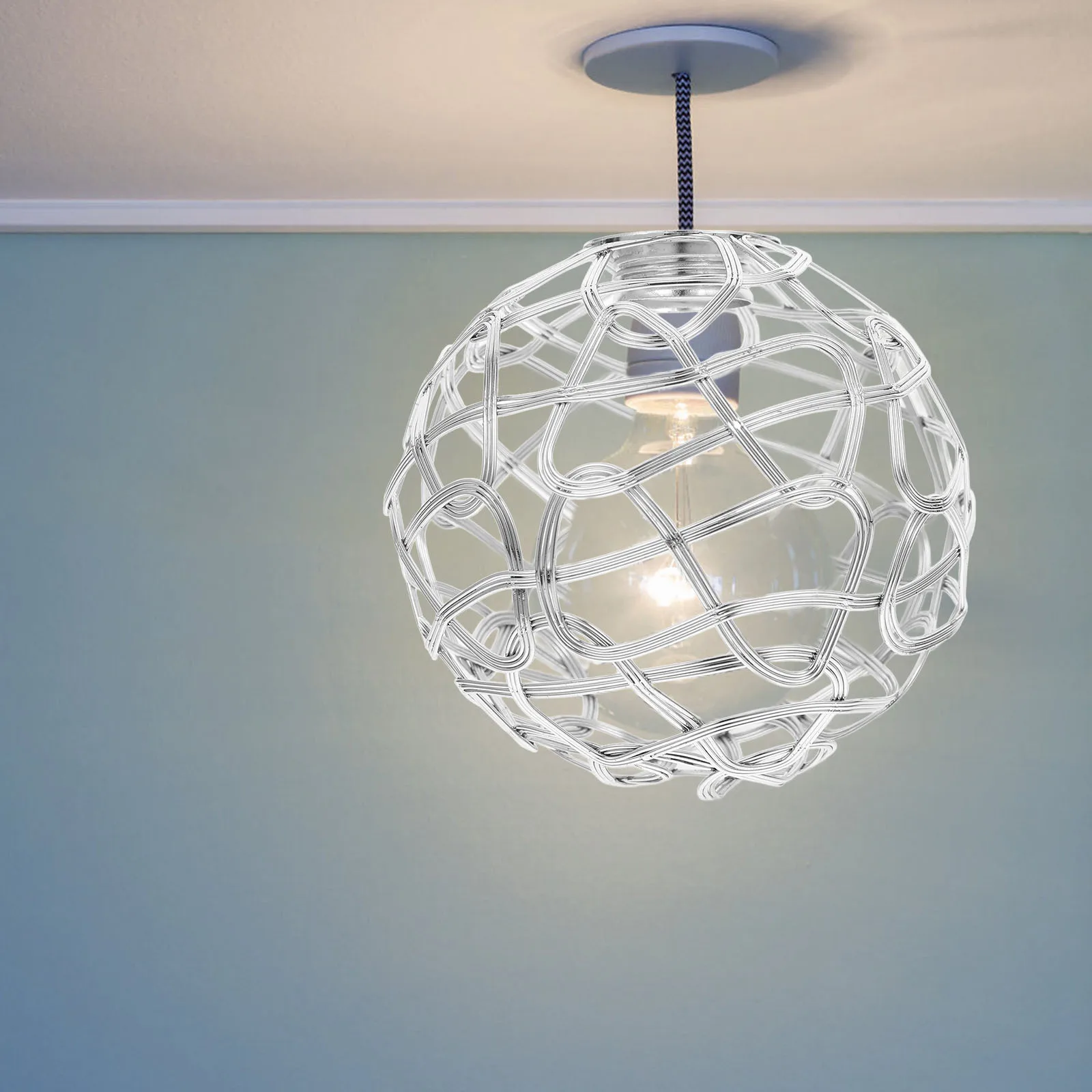 

Винтажный полый металлический абажур, круглая проволочная клетка, крышка для потолочных подвесных светильников, промышленное декоративное освещение для фермерского дома