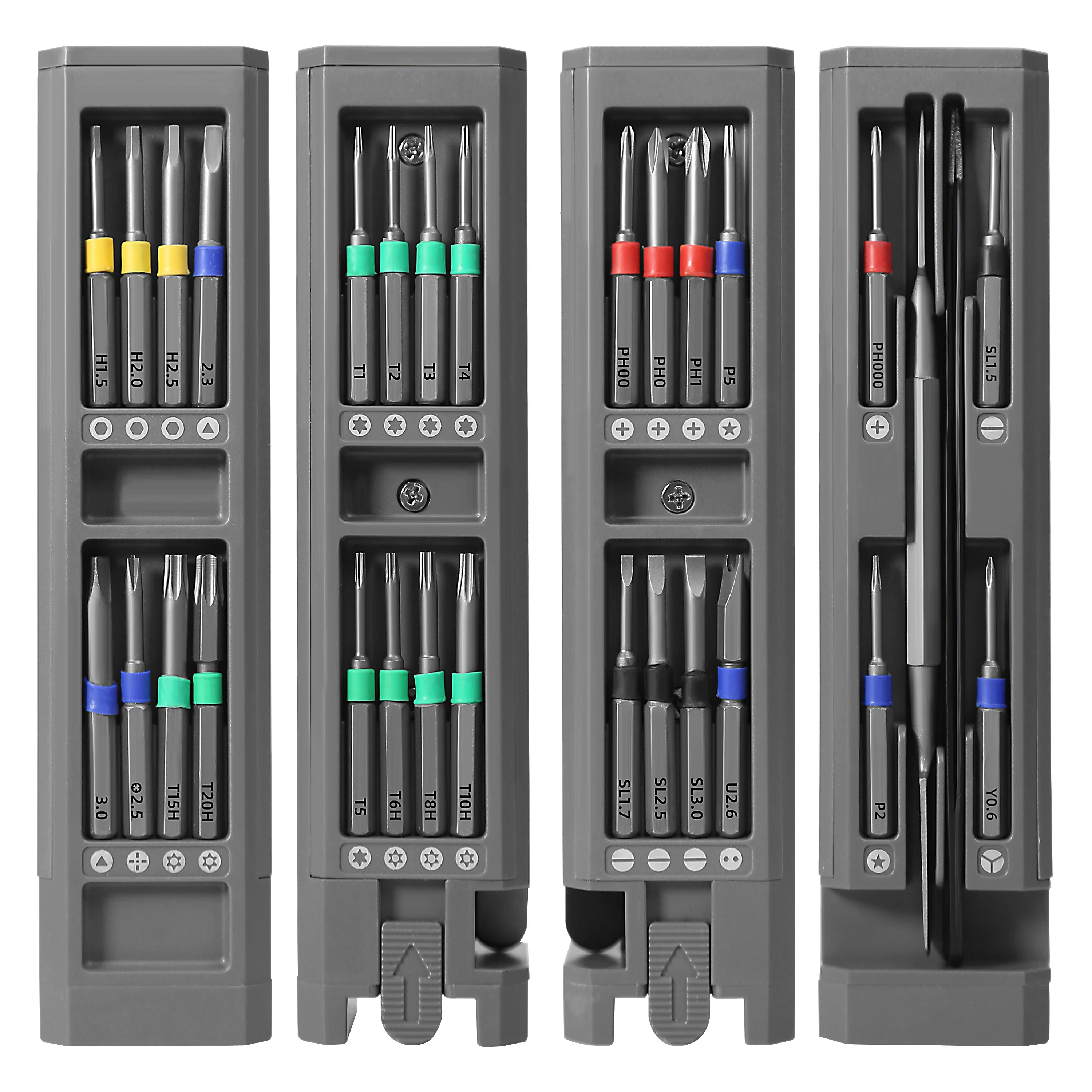 BST-8958 Screwdriver Set, Precision Magnetic Bits, Torx Screw Driver Kit, Dismountable Tool Case for Watch, PC, Phone Repair