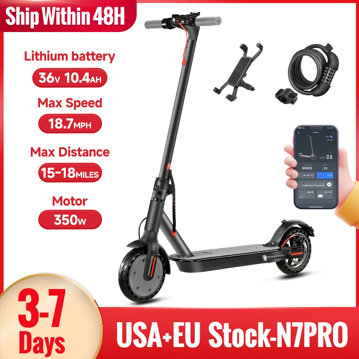 EU US Stock 8.5 inch Electric Scooter 10.4Ah Foldable Skateboard Hoverboard 350W Kick Scooter 36v With APP For Adult Kids M365