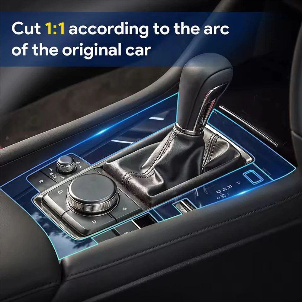 Car Interior TPU Protective Film For Mazda 3 BP M3 Axela 2019 2020 2021 2022 2023 2024 2025 Pre-cut Film Transparent Cover view 6
