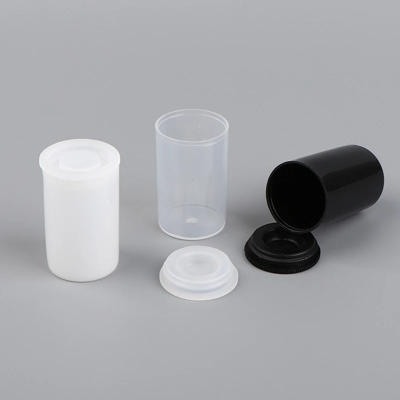 

10Pcs Sealed Can With Lid Plastic Empty Packing Bottle Seal Film Case Canisters Container Art Bead Coin Fishing Bait Storage Box