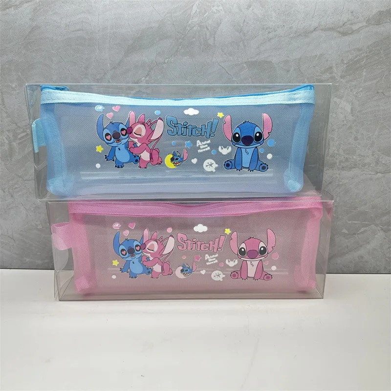 Stitch Pencil Bag Disney Pencil Case Lilo & Stitch borsa per studenti cancelleria forniture scolastiche per cartoni animati cancelleria per bambini