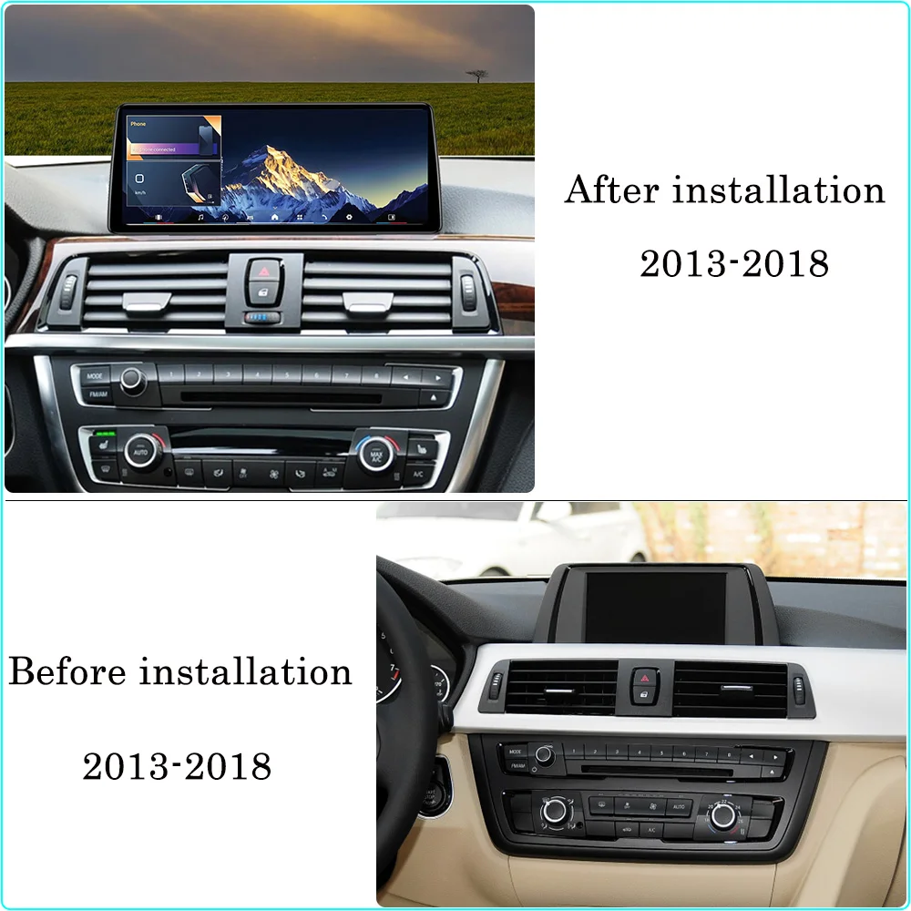 فائقة الضيق Android14 كوالكوم لسيارات BMW X3 F25 X4 F26 2011-2018 NBT Wireles Carplay راديو السيارة لتحديد المواقع والملاحة مشغل وسائط متعددة
