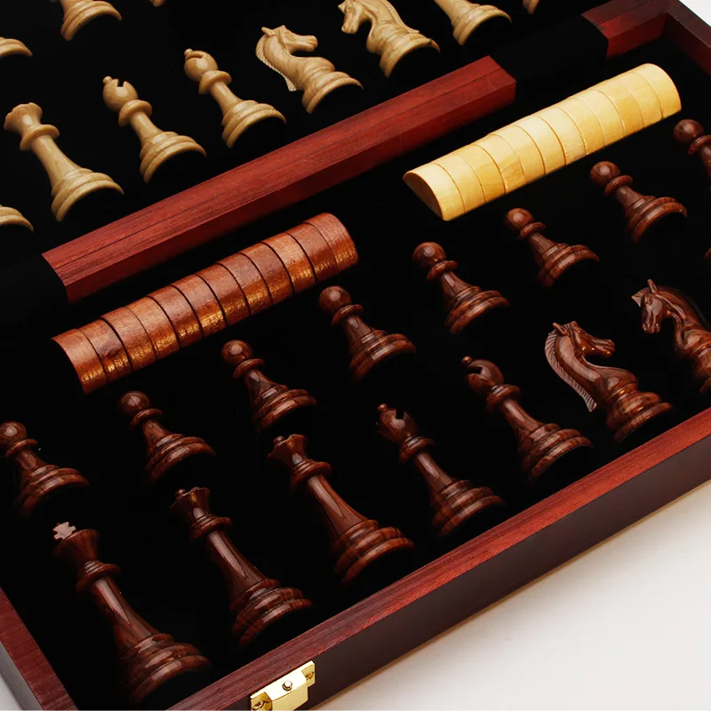 High Grade Collection Professional Acrylic Material Chess Checkers Folding Portable Home Board Games Wooden Board Toys