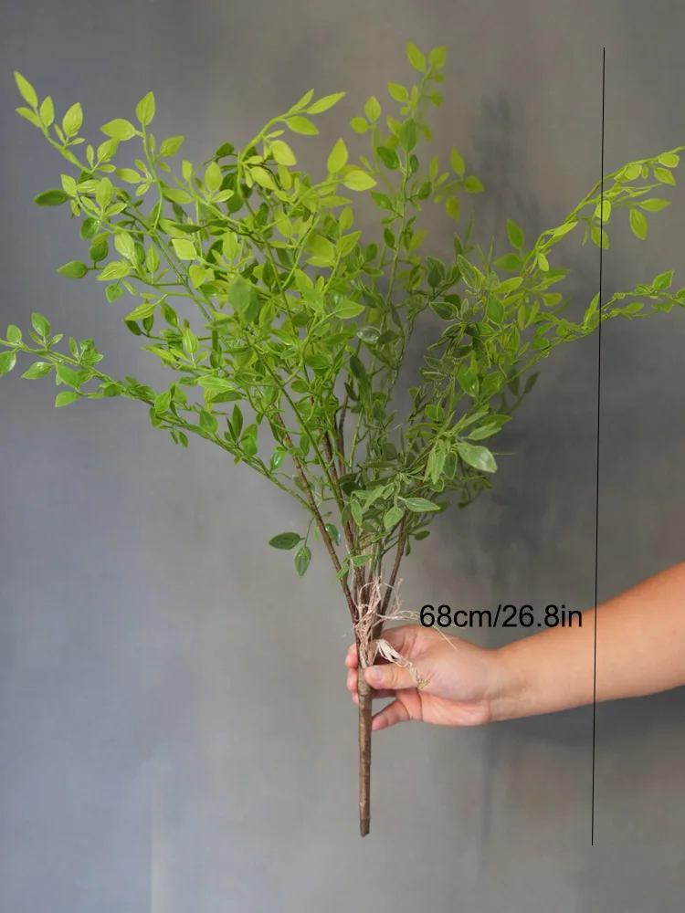 Artificial Fern Twig Plant Branches Artificial Greens Plastic Vine Fake Ivy for Decoration Home Living Room Artificial Greenery