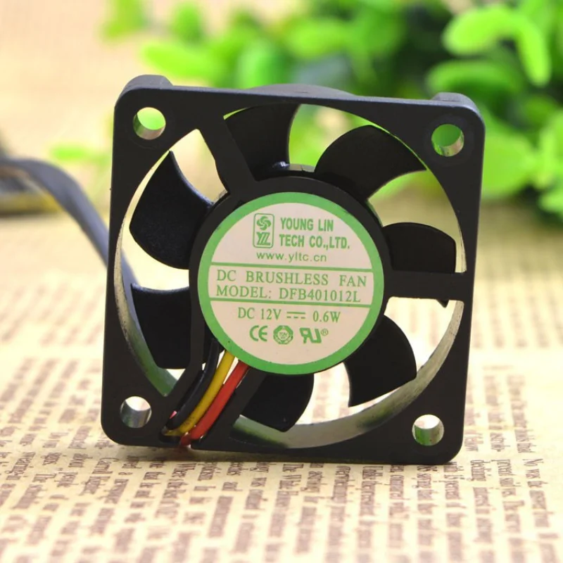 

DFB401012L 4cm 4010 12V 0.6W Double Ball Ultra-Quiet Cooling Fan