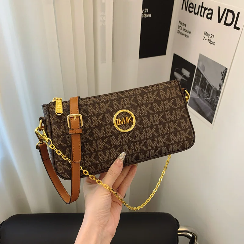 

2025 Vintage Floral Crossbody Bag - Trendy Square Shoulder Purse with Chain Strap for Women