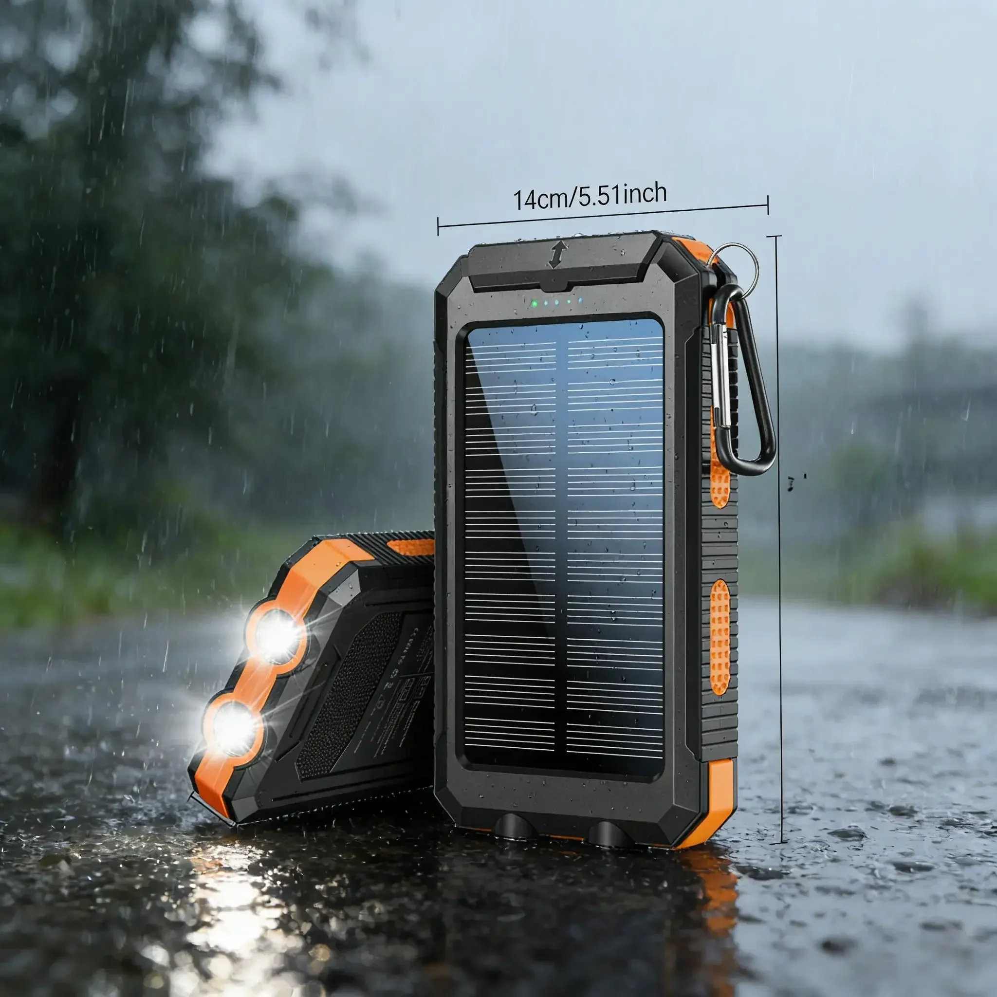 

Открытый аварийный аккумулятор на солнечной энергии 10000 мАч Компас Светодиодный светильник для кемпинга и путешествий Необходимый