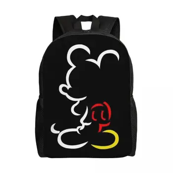 Benutzer definierte Mickey Mouse Rucksack Männer Frauen grundlegende Bücher tasche für School College Taschen