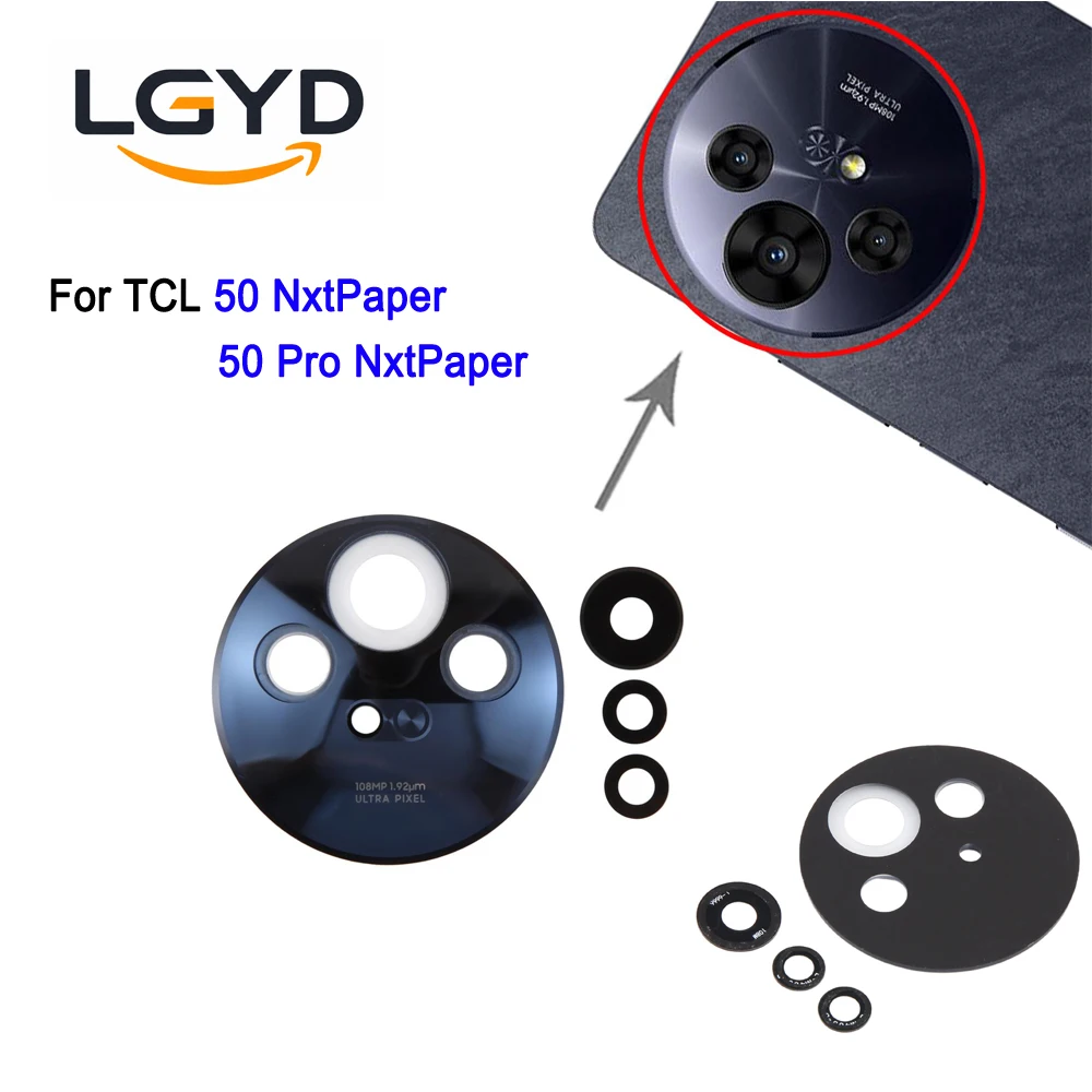 Glass Rear Camera Lens Cover For TCL 50 NxtPaper, For TCL 50 Pro NxtPaper Phone Back Camera Lens Cover Replacement Part