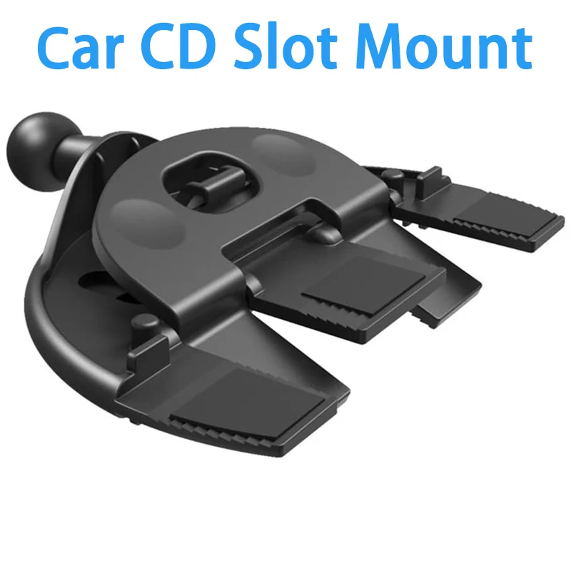 17mm Ball Head Base for Car CD Slot Phone Mount Stand Cradle Universal CD Slot Clip for Car Phone Holder GPS Bracket Accessories - view 2