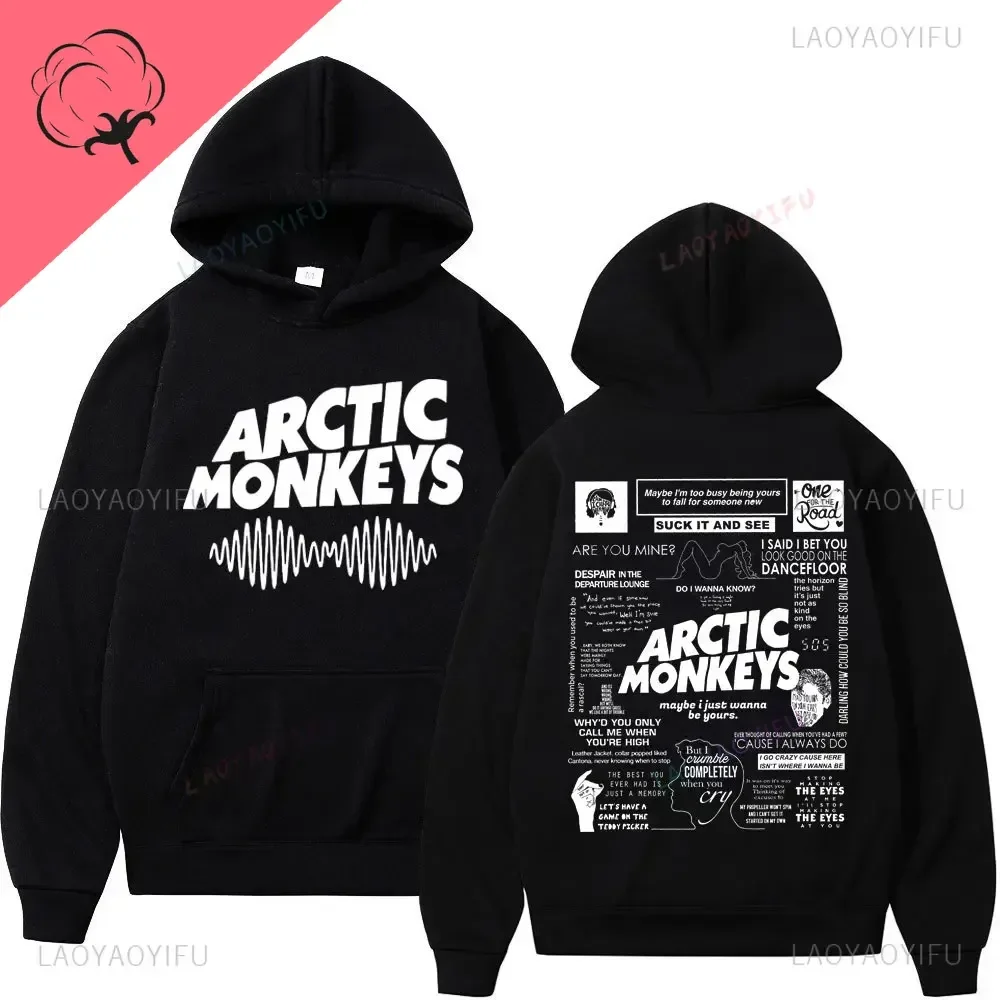 Arctic Monkeys Bands Am Album World Tour Printed Hoodie Fashion Rock Vintage Sports Shirt Men's and Women's Harajuku Hoodie