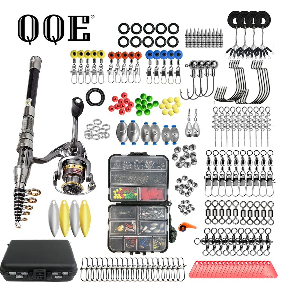 Fishing Rod Carbon Fiber - Kit de Vara de Pesca Telescópica