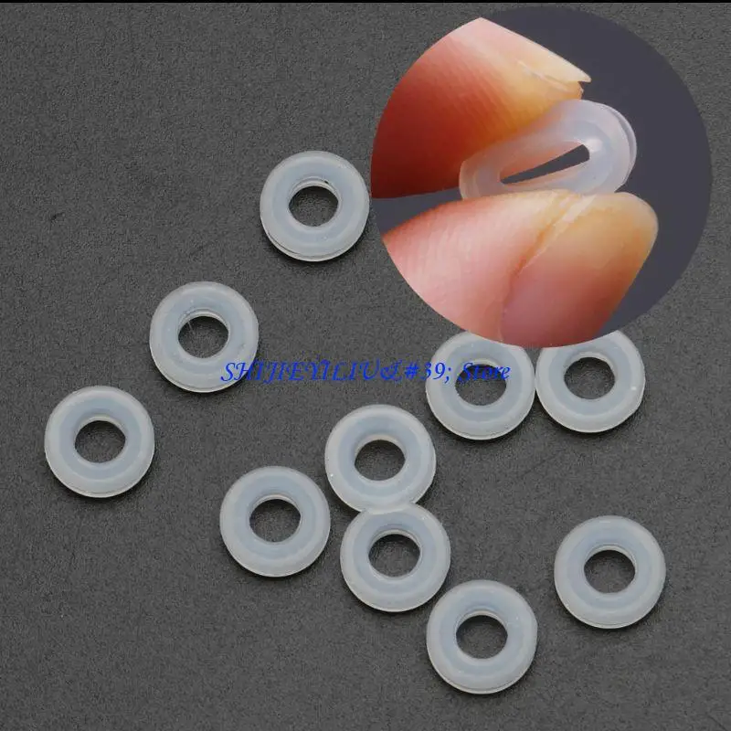 E21F 10Pieces/set Clear Disc Pads Stabilizer Earring Backs Stopper Earring Cushions