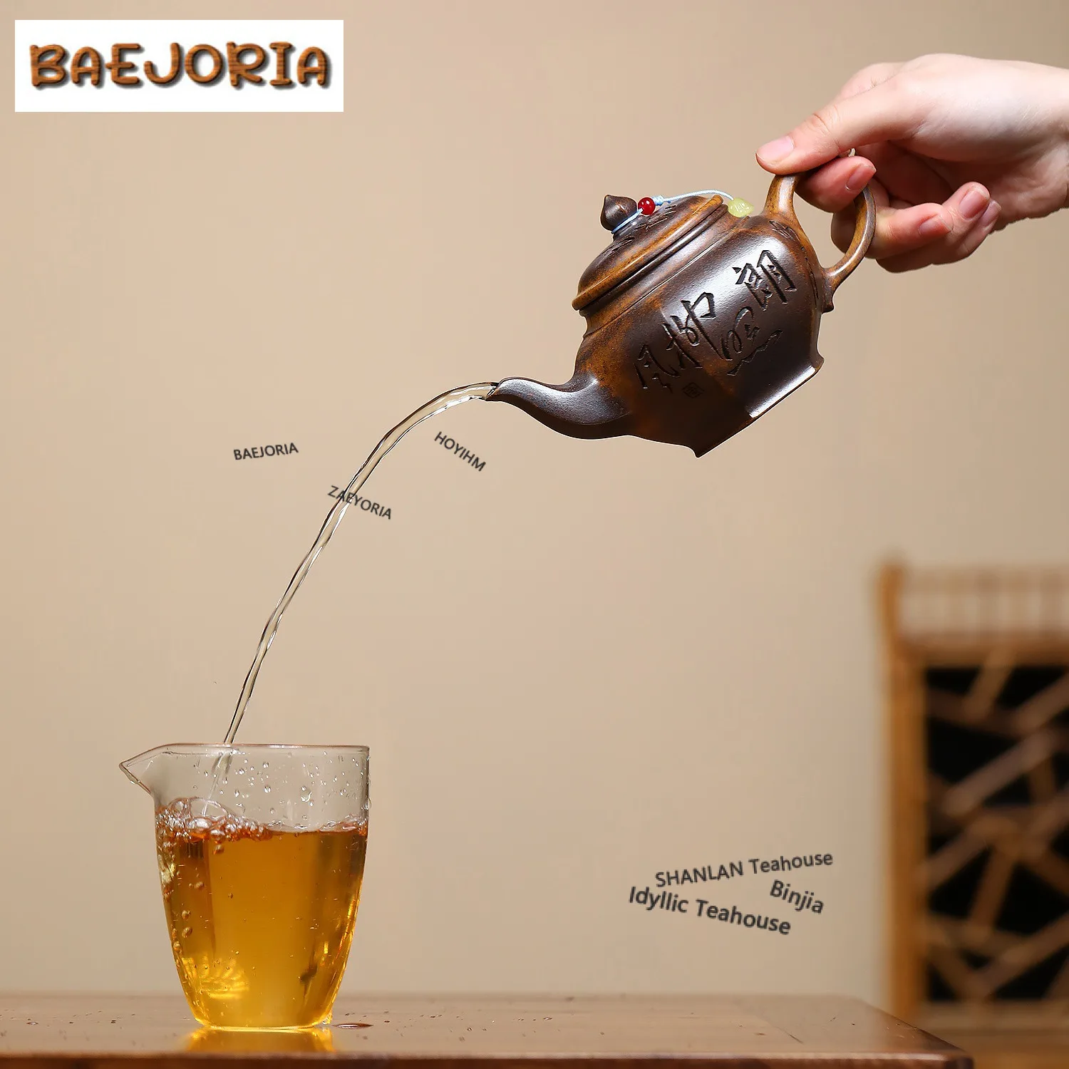 260ml Exquisite Yixing Purple Clay Teapots Handmade Laughing Sakura Pot Raw Ore The Keel Gold Sand Mud Kettle Zisha Tea Set Gift