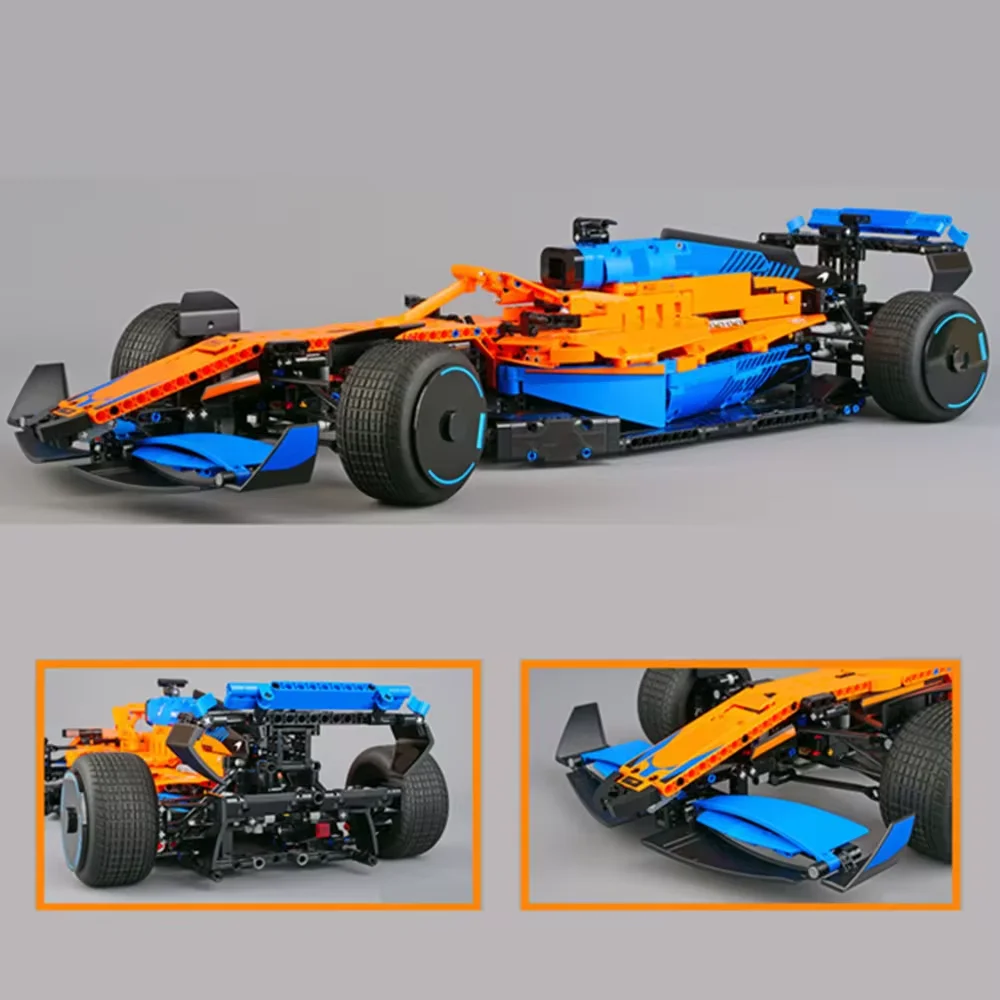 Technical McLarens F1 Formula 1 Supercar Race Car Model Buiding Kit Block Bricks Toys for Kids Birthday Gift Boys Set