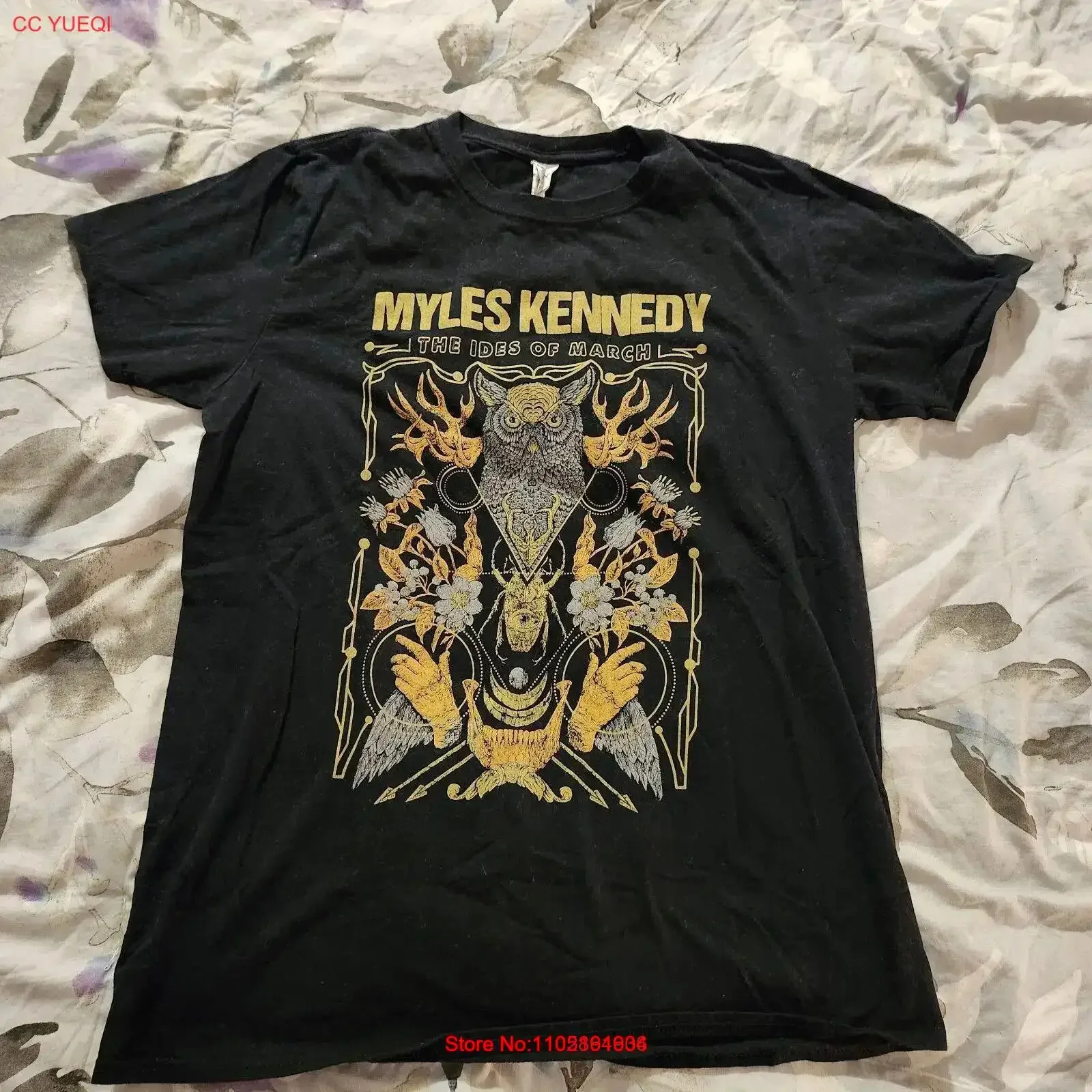 MYLES KENNEDY IDES OF MARCH 2021 TOUR T Shirt vintage Washed Casual Comfortable designer clothes homme Stretched