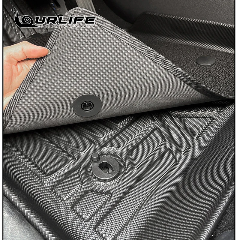 For 2024 Toyota Land Cruiser 250 Prado LC250 2024 2025 Floor Mat Car Trunk Mat TPE Waterproof Foot Mat Fully Covered