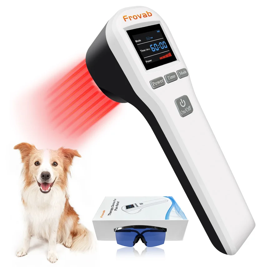 

Frovab 880mW 650nmx16+808nmx4 Laser Light Therapy for Pain Relief Wound Healing Infrared Low Level Laser Treatment LLLT Device