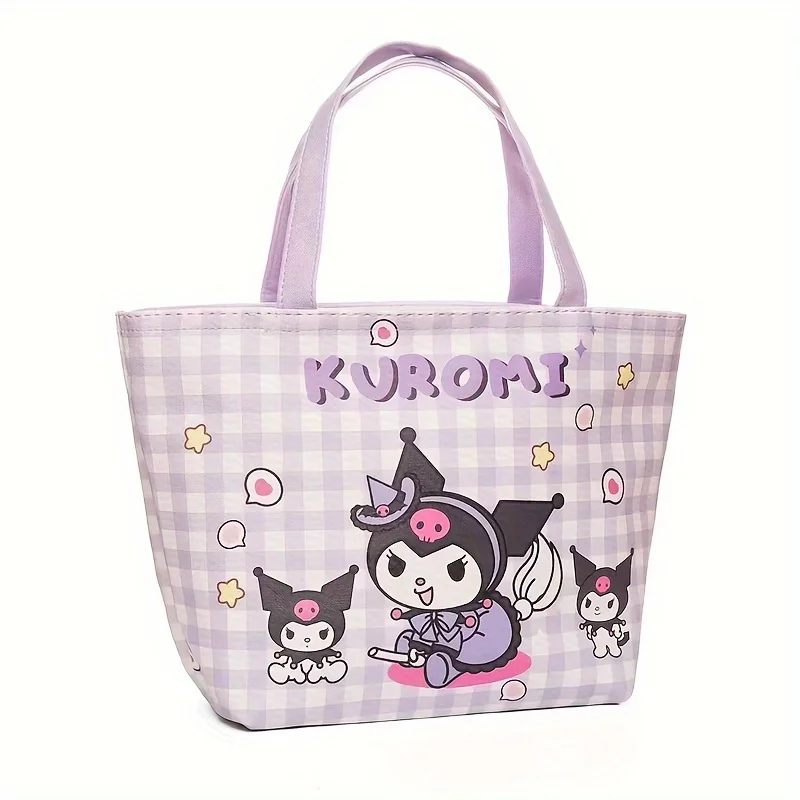 1pc Girl\'s Cartoon PU Leather Lunch Box, Cute And Portable Lunch Box, Water Bottle, Lunch Handbag