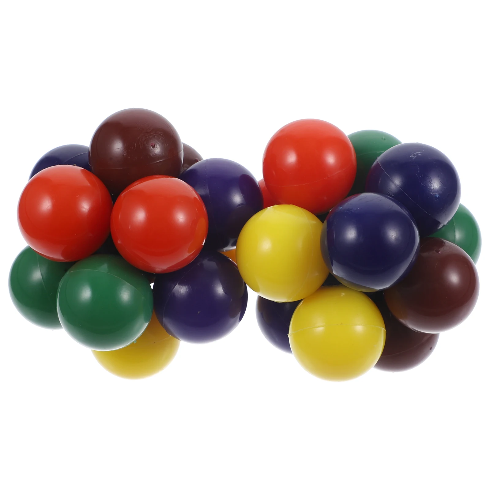 2 Stuks Verwisselbare Regenboog Kralen Druk Ballen Uitbreidbaar Stress Fidget Zintuiglijke Bureau Speelbaar Grappige Angst Kantoor Geschenken