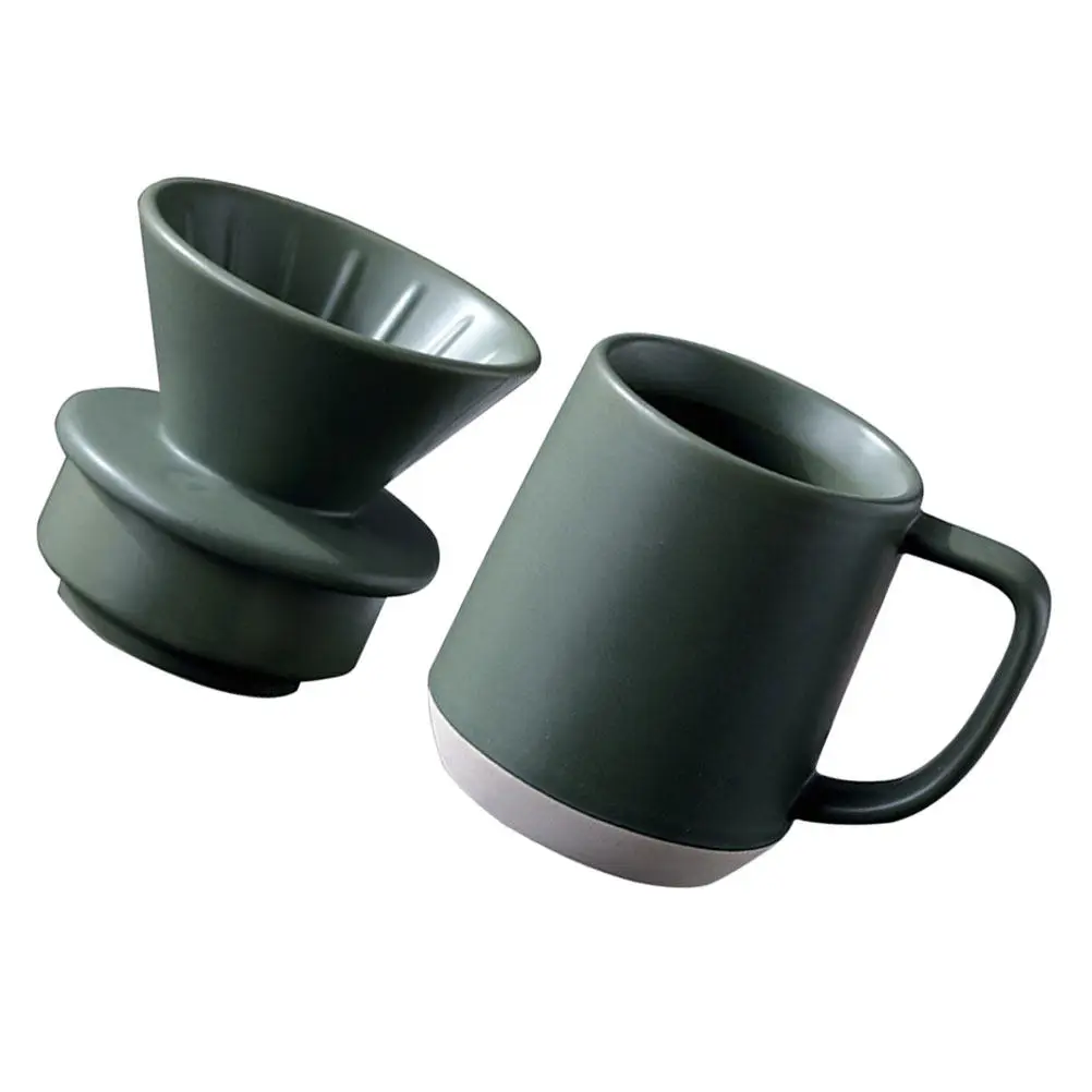 

Набор из 1 предмета: Премиальная керамическая кружка-фильтр для кофе ручной работы, простой дизайн, изысканный внешний вид, подарок для любителей кофе, для дома