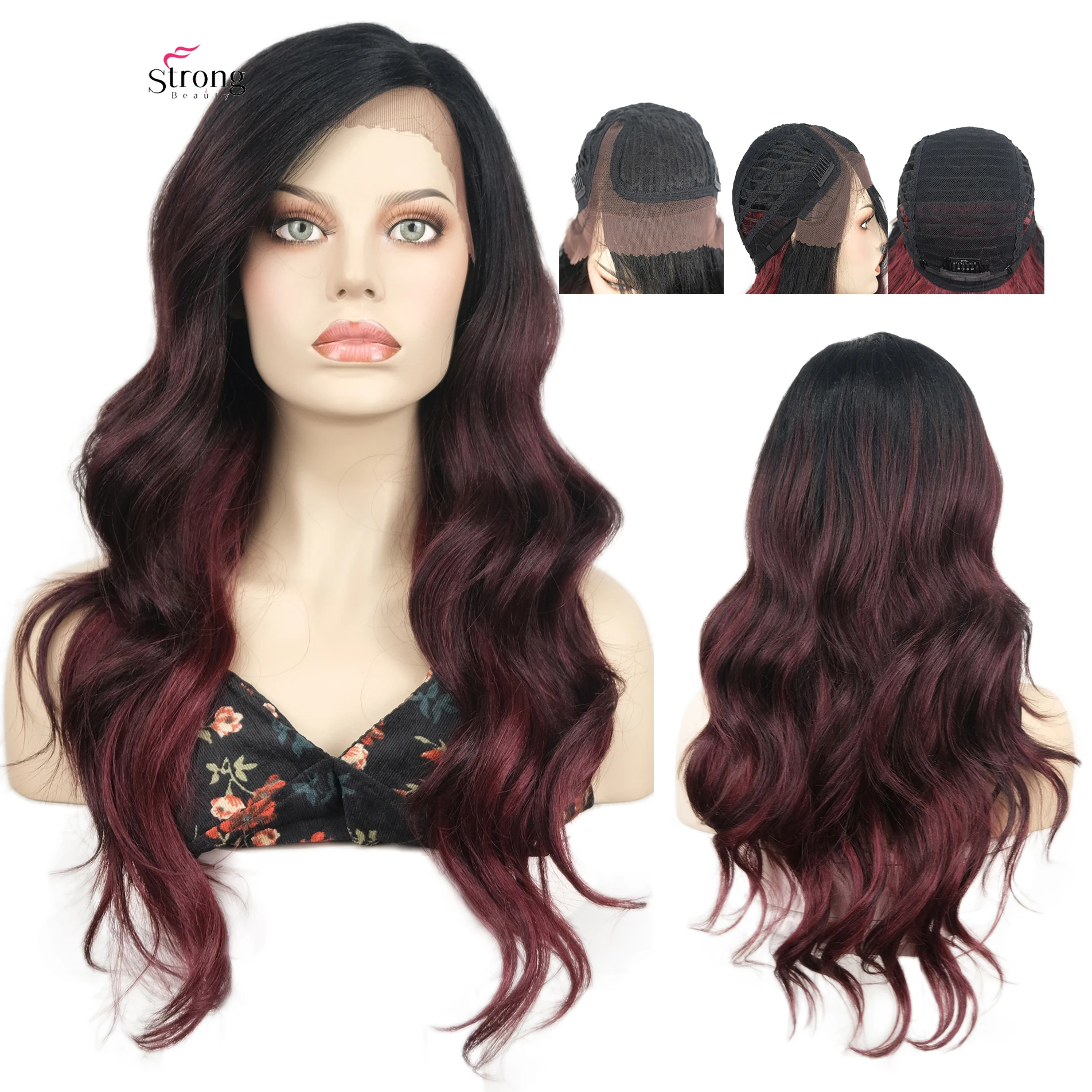 

Выход расплавленной линии волос, кружевной передний парик, фронтальный эффект, линия волос HD, прозрачный синтетический парик шнурка