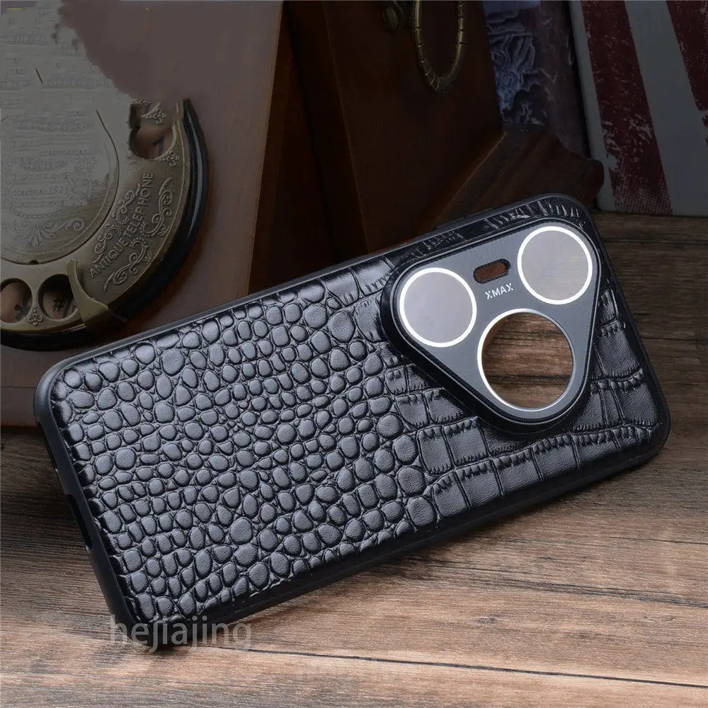 

Чехол премиум-класса из натуральной яловой кожи для Huawei Pura 70 80 Pro Ultra Crocodile Cover