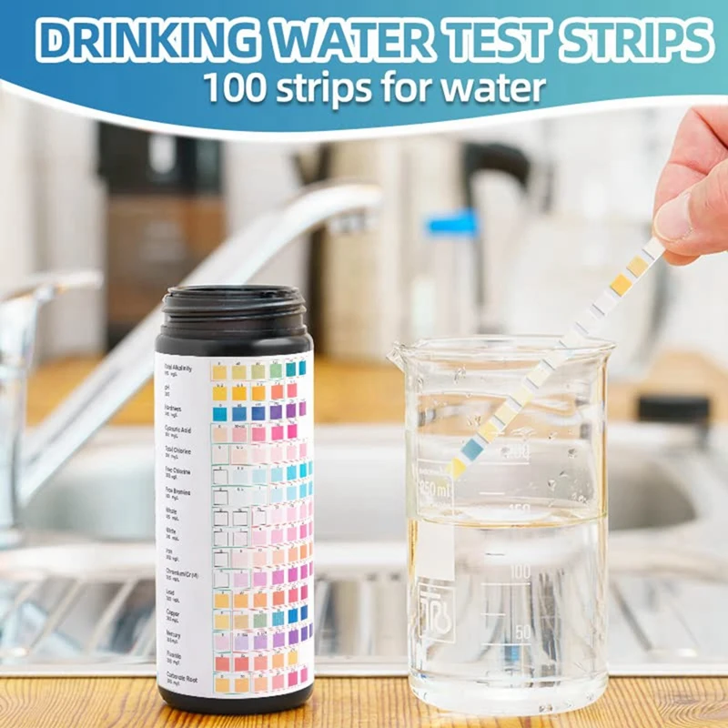 Drinking Water Test Kit Strip 17 In 1 Water Test For Tap Well Water Hot Tub Test Strip Spa Test Strip