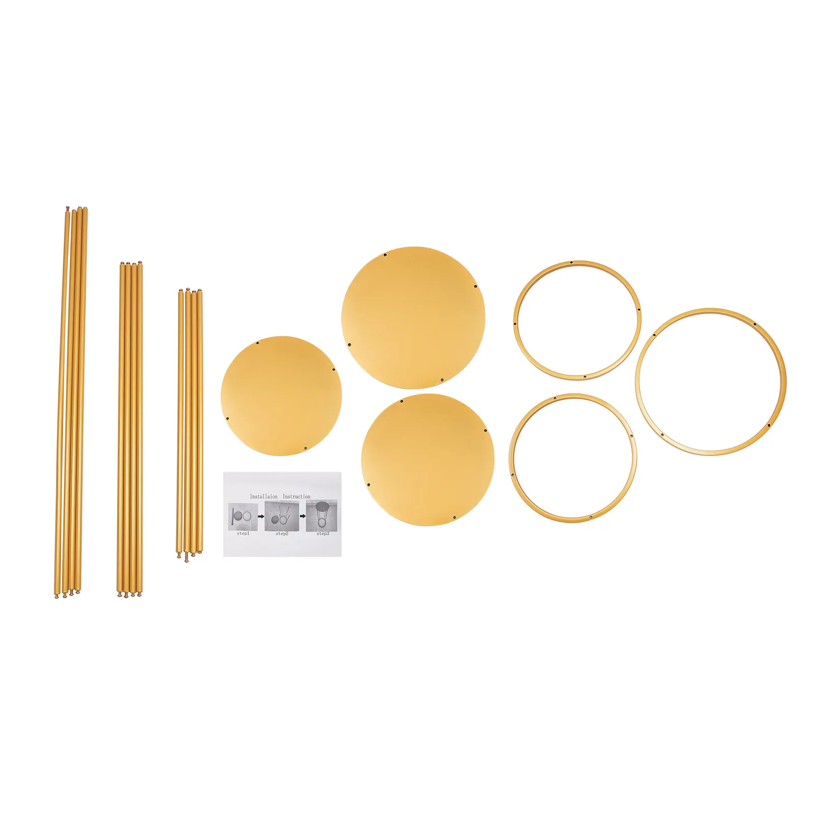 3PCS Wedding Flower Stands Round Holders 3 Sizes Racks Decorations Suitable For Wedding, Parties, Birthdays, etc