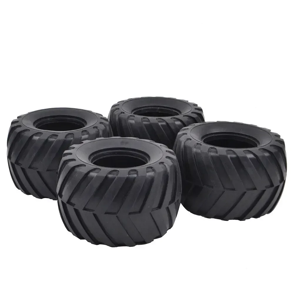 4PCS Front Rear Rubber Tires Tyres for Tamiya CW01 Chassis Lunch Box Midnight Pumpkin Unimog 406 WR-02 Wild Willy 2