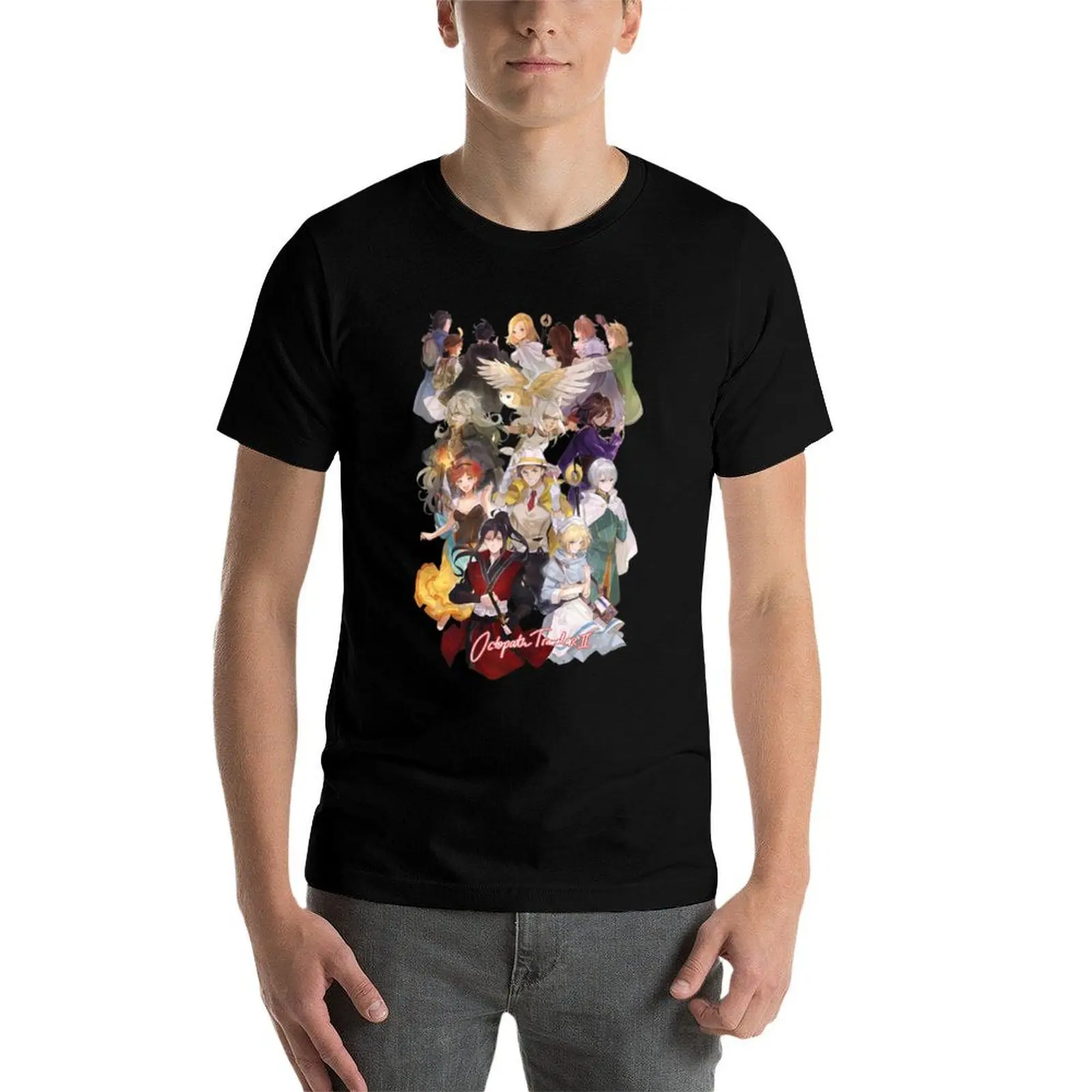 

Octopath Traveler 2 T-Shirt t shirt custom print man t shirts high quality luxury brand T-Shirt