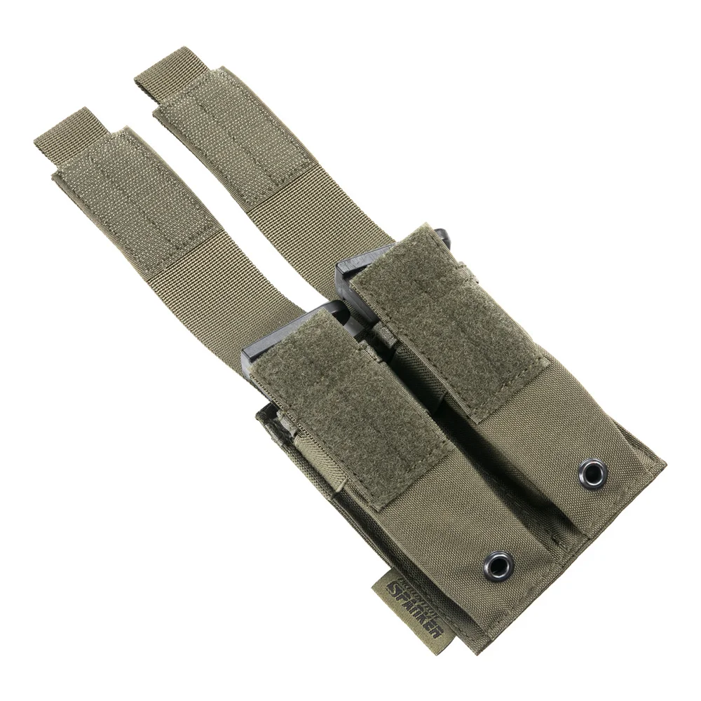 EXCELLENT ELITE SPANKER Tactical Double Pistol Mag Pouch Molle Magazine Pouch Airsoft  Storage Bags 9mm Pistol Magazine Pouches