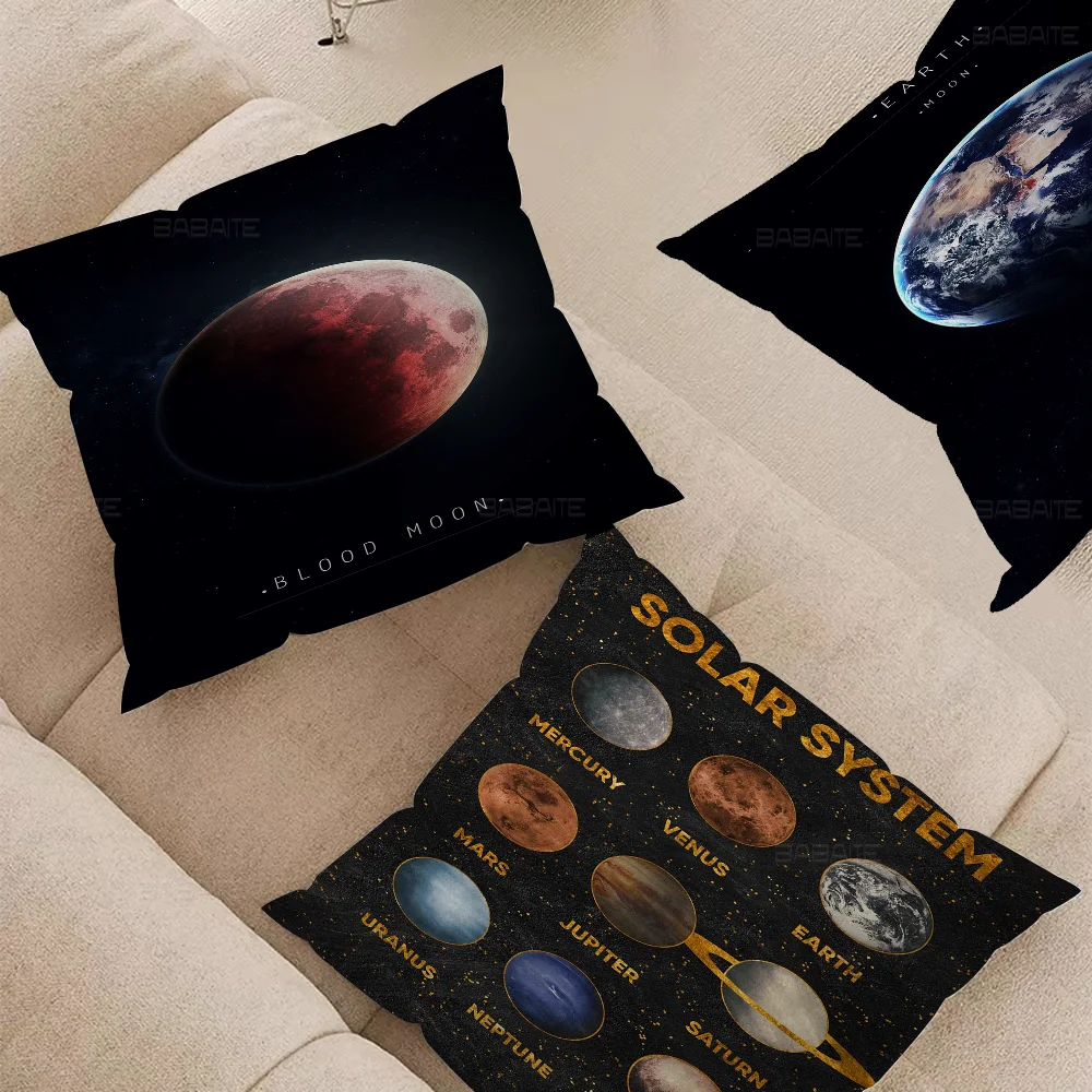 Earth Mars Painting Pillow Cover Design Cushion Cover Decor Holiday Decorati