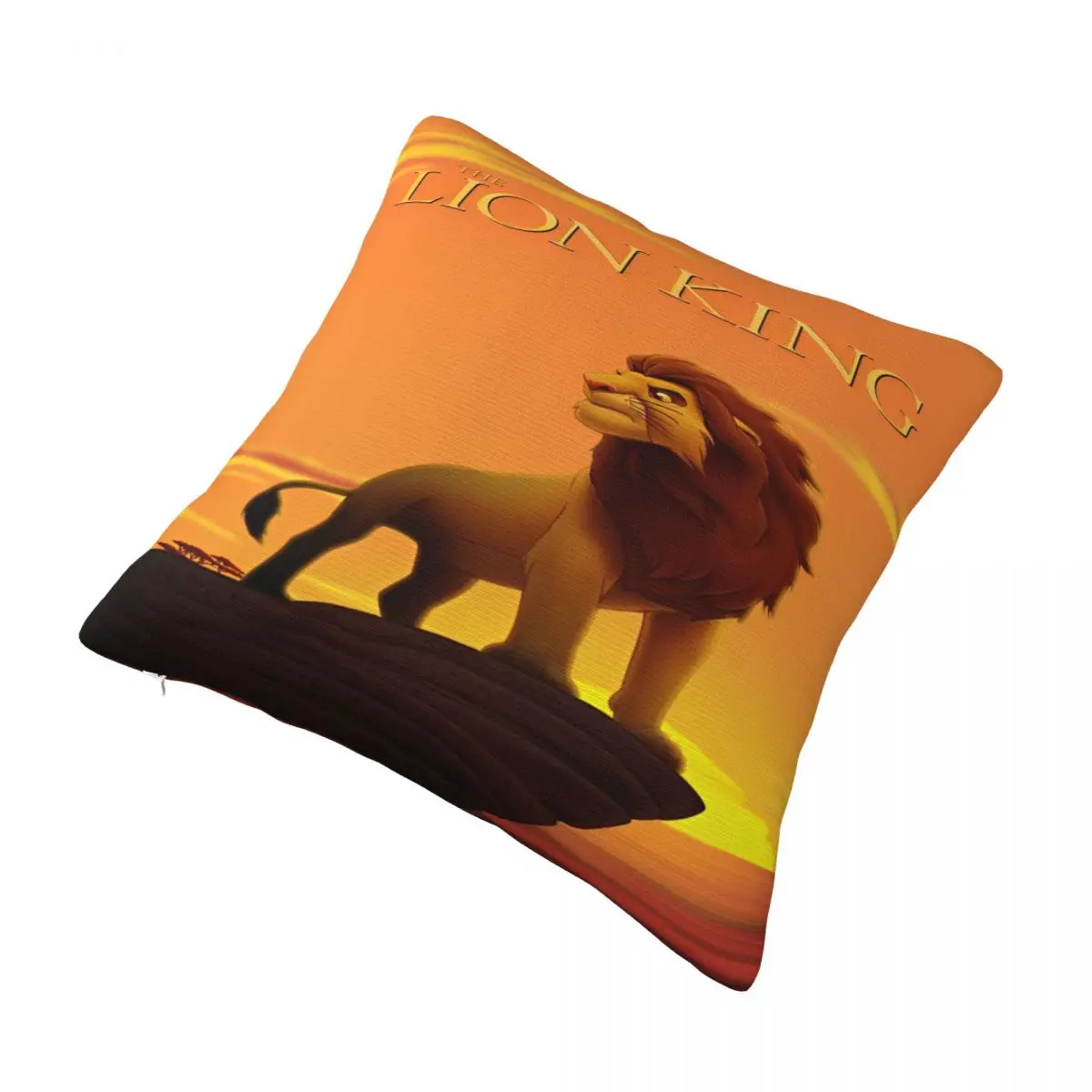 Lion King Simba Pillowcase Accessories Printing Polyester Cushion Cover Decor Pillow Case Cover Sofa Zipper 45X45cm Multi Size