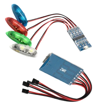 ZMR Wireless Navigation Light III 1S Rechargeable 4 Modes LED Lights for RC Airplane Hobby Plane Drone Car Boat Toys Part