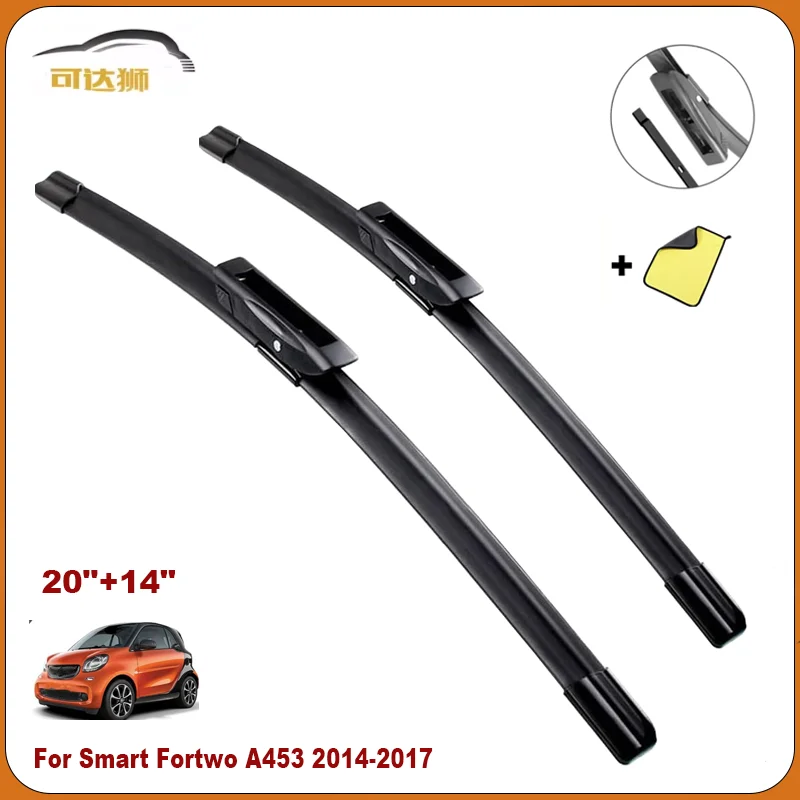 

Щетки стеклоочистителя переднего стекла автомобиля для Smart Fortwo A453 2014 2015 2016 2017, щетка для лобового стекла 20 "14"