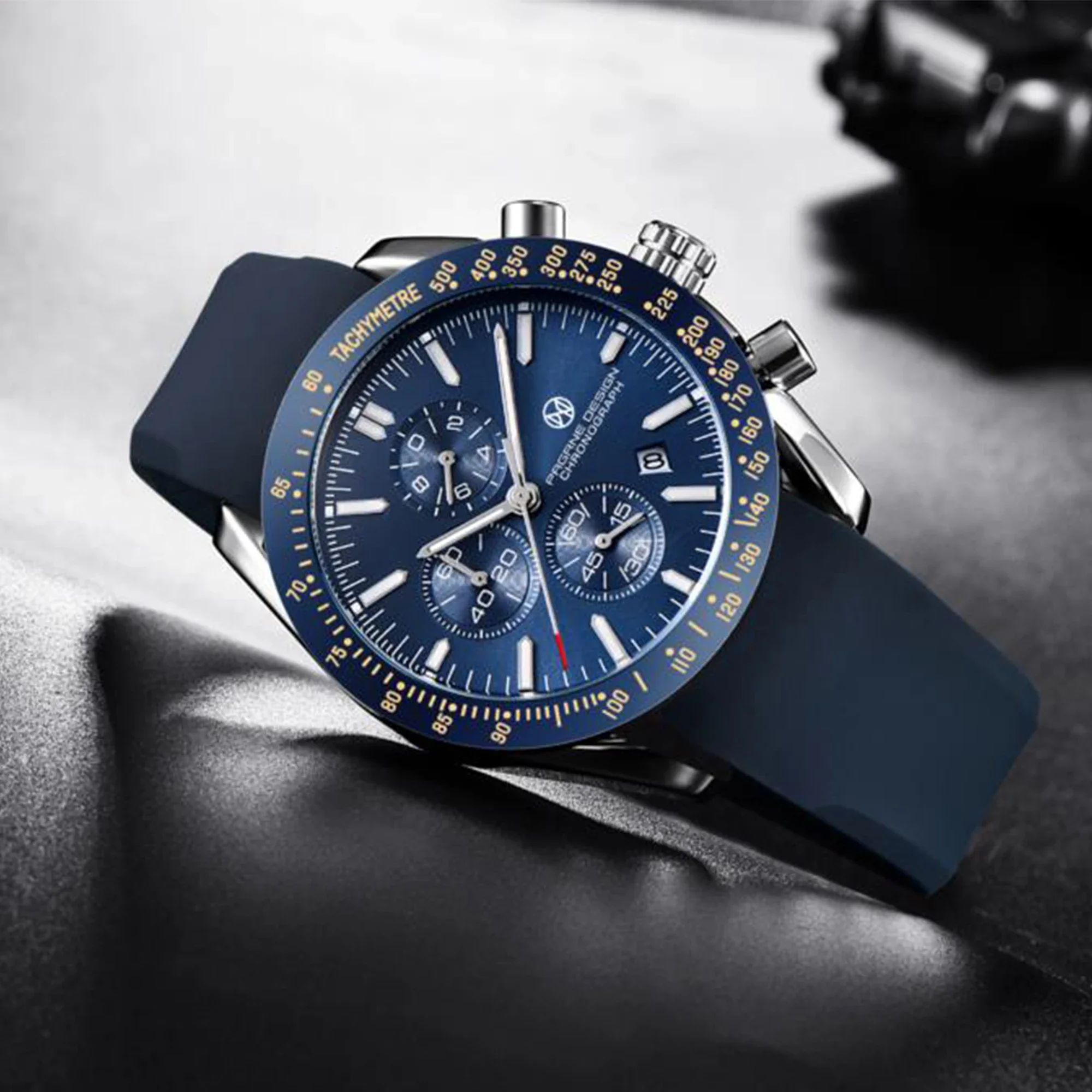 PAGANI DESIGN 45MM 2026 Men Quartz Watches 30M Waterproof Luxury Business Stainless Steel Relogio Masculino 5140