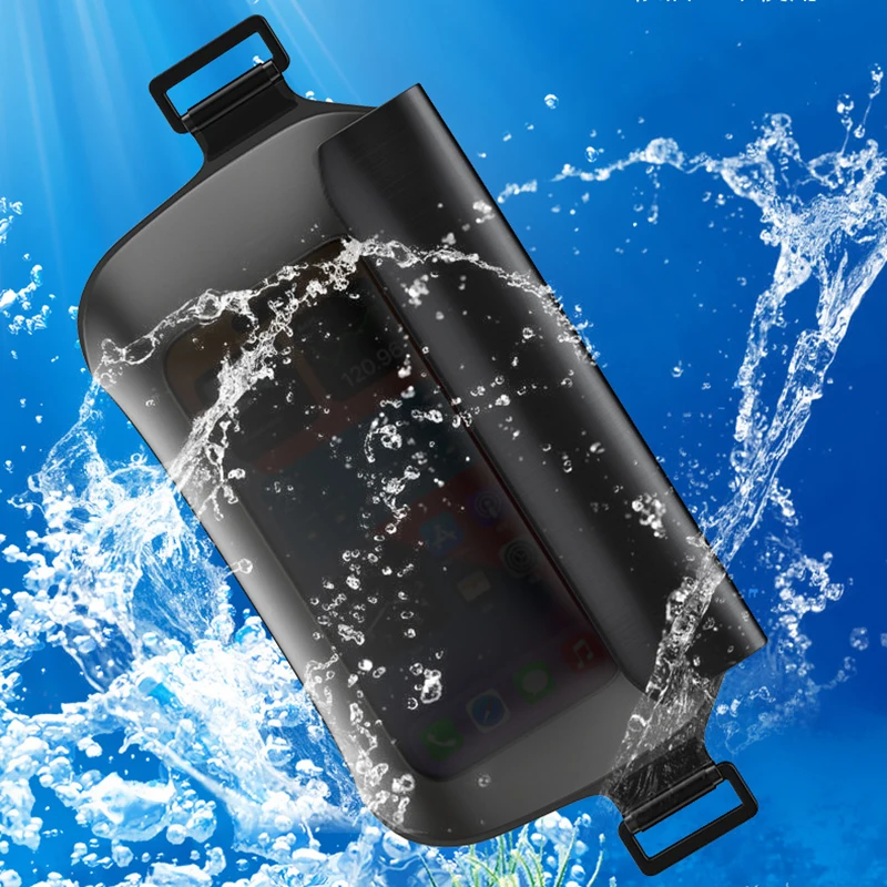 Waterproof Mobilephone Swimming Bag Drift Diving Shoulder Waist Pack Bag Underwater CellPhone Bag Case Pouch for Beach Boat